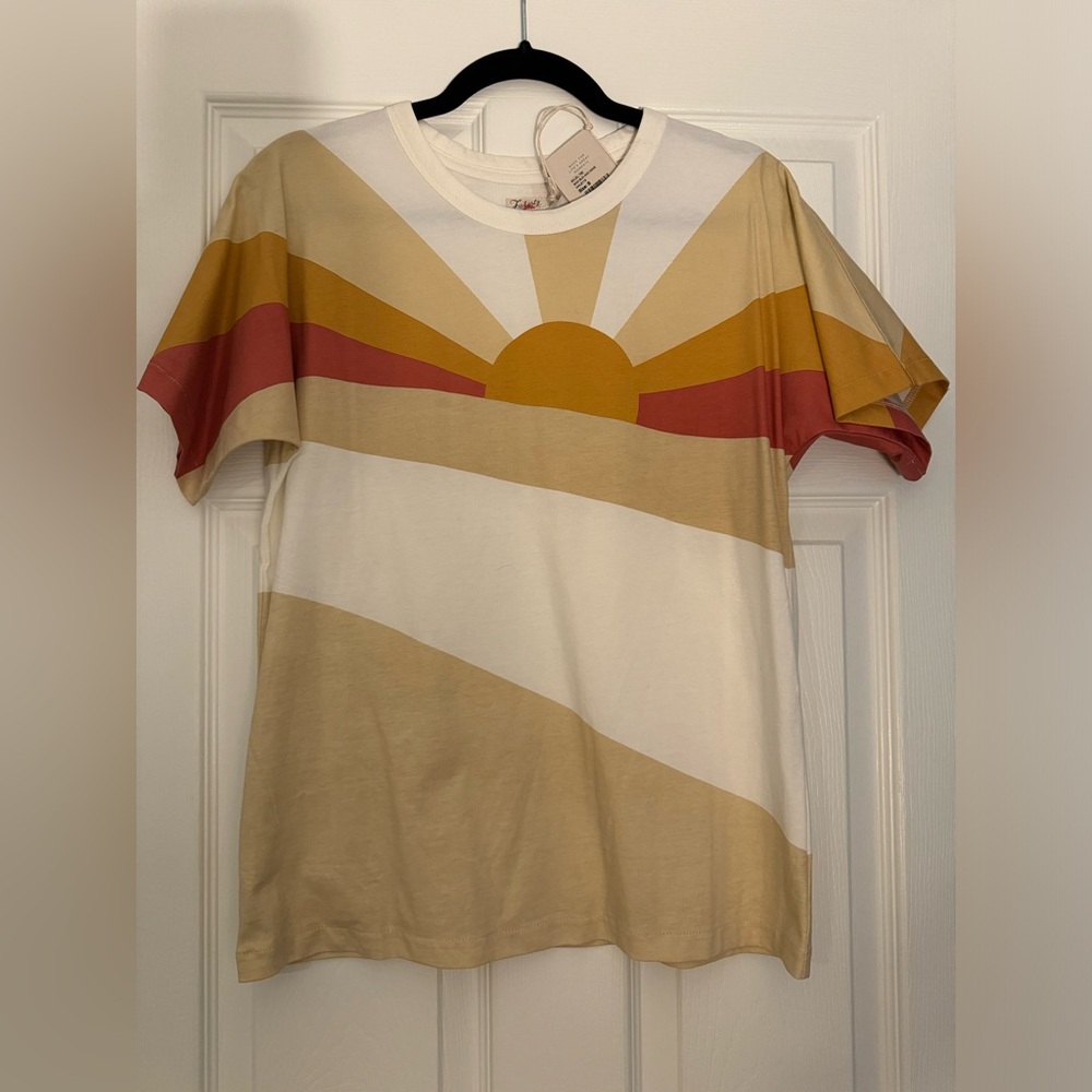 Farherty Soleil Tee in Sun and Wave